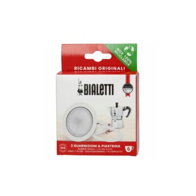 BIALETTI – 3 tesnenia a filter na New Noka Induction (6 šálok)